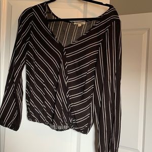 Black striped top